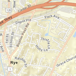 Rye New York Street Map