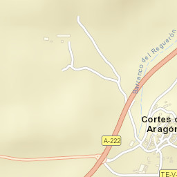 Cortes de Aragón Street Map