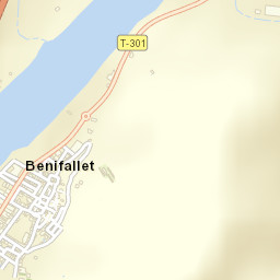 Benifallet Street Map