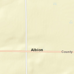 Albion Ohio Street Map