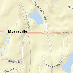 Myersville Ohio Street Map