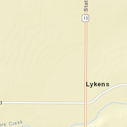 Lykens Ohio Street Map