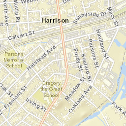 Harrison New York Street Map