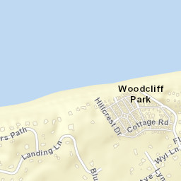 Woodcliff Park New York Street Map