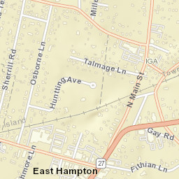 East Hampton New York Street Map