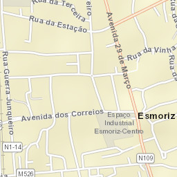 Esmoriz Street Map