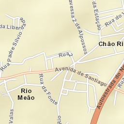 Rio Meão Street Map