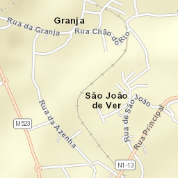 São João de Ver Street Map