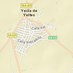 Yecla de Yeltes Street Map