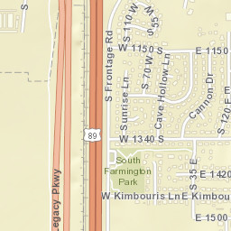1102 South 110 West, Farmington, UT Street Map