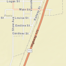 Peetz Colorado Street Map