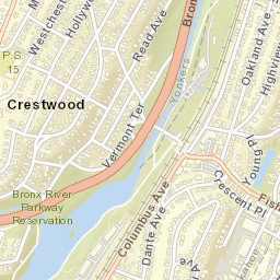 Crestwood New York Street Map