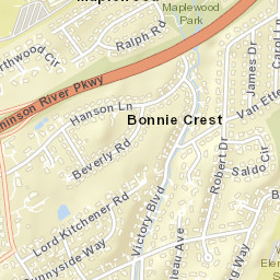 Bonnie Crest New York Street Map