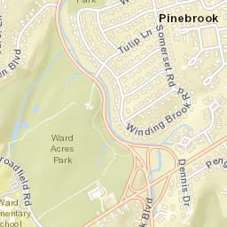 Pinebrook New York Street Map