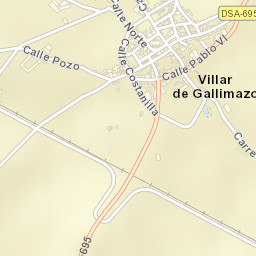 Villar de Gallimazo Street Map