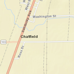 Chatfield Ohio Street Map