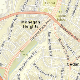 Mohegan Heights New York Street Map
