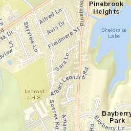 Pinebrook Heights New York Street Map
