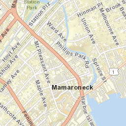 Mamaroneck New York Street Map