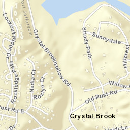 Crystal Brook New York Street Map