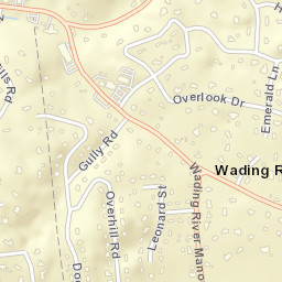 Wading River New York Street Map