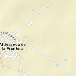 Aldeaseca de la Frontera Street Map