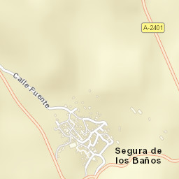 Segura de los Baños Street Map