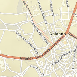 Calanda Street Map