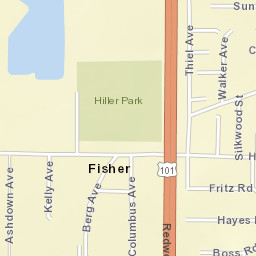 Fisher California Street Map