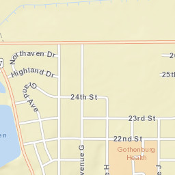 2201-2299 Avenue East, Gothenburg, NE Street Map