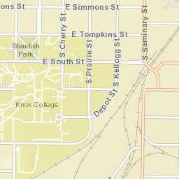 109 South Cherry Street Galesburg IL Street Map