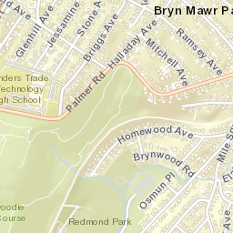 Bryn Mawr Park New York Street Map