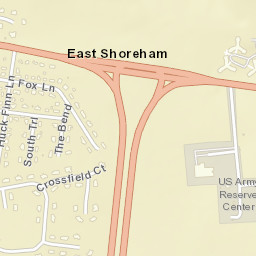 East Shoreham New York Street Map