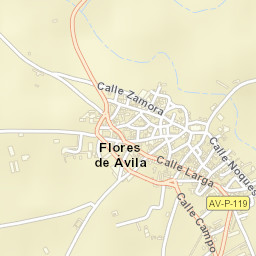 Flores de Ávila Street Map