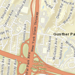 Gunther Park New York Street Map