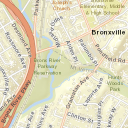 Bronxville New York Street Map