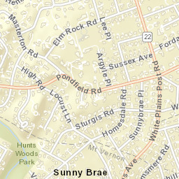 Sunny Brae New York Street Map