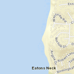 Eatons Neck New York Street Map