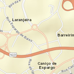 Espargo Street Map