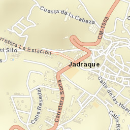 Jadraque Street Map