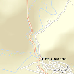 Foz-Calanda Street Map
