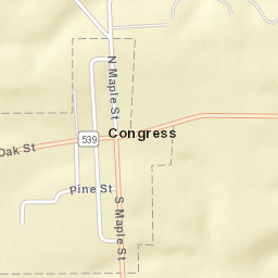 Congress Ohio Street Map