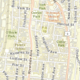 Ludlow New York Street Map