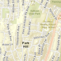 Park Hill New York Street Map