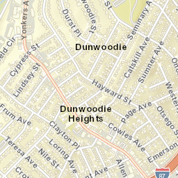 Dunwoodie New York Street Map