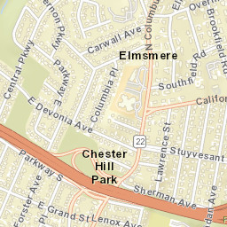 Elmsmere New York Street Map