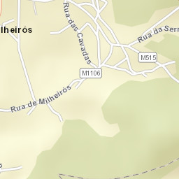 Milheirós de Poiares Street Map