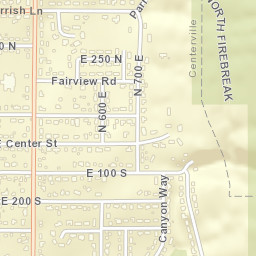 600-698 East 300 South Centerville Street Map