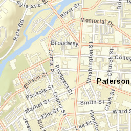 Paterson, New Jersey Street Map