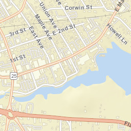 Riverhead New York Street Map